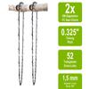 SECURA 2-Pack Full-Chisel Saw Chains Compatible with Oleo-Mac 951, 28 cm, 0.325 in, 52 Drive Links, 1.5 mm view 4