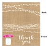 Darling Souvenir Brown Party Lights Thank-You Cards with Envelopes, 100 Pieces view 3
