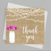Darling Souvenir Brown Party Lights Thank-You Cards with Envelopes, 100 Pieces view 4