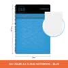 Nu Craze Notebook, A4, Spiral-Bound, 80 g/m², FSC Paper, 110 Pages, Blue view 2
