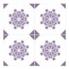 Wandkings Floor Tile Stickers, Set of 4 – Choose a Pattern & Size, “Anneliese,” 10 x 10 cm view 1