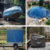 ANKO Truck PVC Tarpaulin 610 g/m², Sold by the Meter, Without Hem – Weatherproof, Tear-Resistant Matte Cover Tarp for Summer and Winter (2.5 m x 4 m, White RAL 9010) view 3