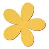 Golden Wooden Plumeria Decorative Cutouts, 2–10 cm, 8 cm, Pack of 50 view 1