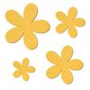 Golden Wooden Plumeria Decorative Cutouts, 2–10 cm, 8 cm, Pack of 50 view 2