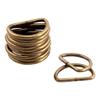 Trimming Shop D-Rings for Strap Closure, Adjustable Repair Bag, DIY Projects, 10 pcs - Antique Brass, 20mm view 1