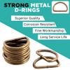 Trimming Shop D-Rings for Strap Closure, Adjustable Repair Bag, DIY Projects, 10 pcs - Antique Brass, 20mm view 3