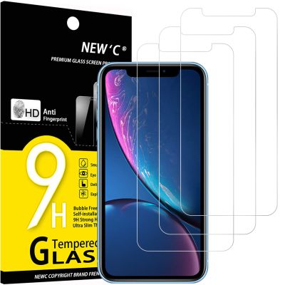NEW'C Tempered Glass Screen Protector for iPhone 11 and iPhone XR