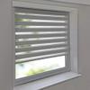 Sonnenschutz-HH Vario Double Roller Blind, No-Drill Clamp-Fix, 130 x 90 cm, Light Gray view 1