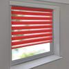 Sun Protection HH Double Roller Blind Klemmfix No Drilling Vario Side Chain, 90 x 130 cm, Red view 1