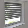 Sun Protection HH Duo Roller Blind, No-Drill Clamp-Fit, Gray, 50 x 190 cm view 1
