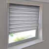 Klemmfix Duo Roller Blind, No Drilling, Side Chain, 140 x 190 cm, Linen-Texture Gray view 2