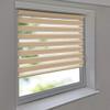 Sun Protection HH Vario Duo Roller Blind, No-Drill Clamp-Fit, Side Chain Control, 150 x 150 cm, Beige view 1
