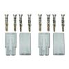 2 Pairs (4 Pieces) Premium Nylon 13.5 mm Male/Female Connectors, 10 A, for Tamiya LiPo RC Models view 2