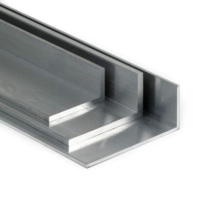 Unequal-Leg Aluminum Angle AlMgSi0.5, 40 × 20 × 4 mm, 1200 mm Long
