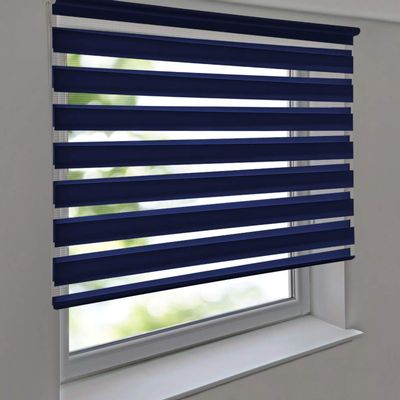Premium Double Roller Blind 160 x 210 cm, Dark Blue