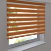 Premium Duo Roller Blind 130 x 150 cm, Terracotta – Vario Side-Chain Blind for Wall or Ceiling Mounting, incl. Metal Brackets view 1