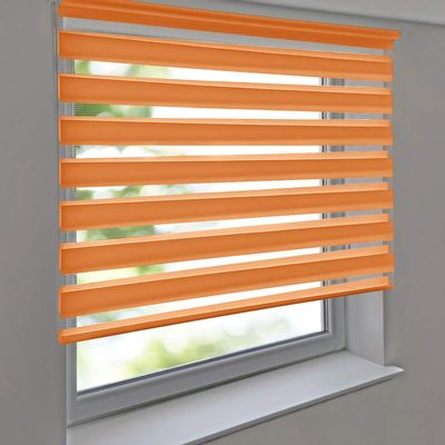 Premium Dual-Layer Roller Blind 30 x 90 cm Orange, Vario Side-Chain Blind