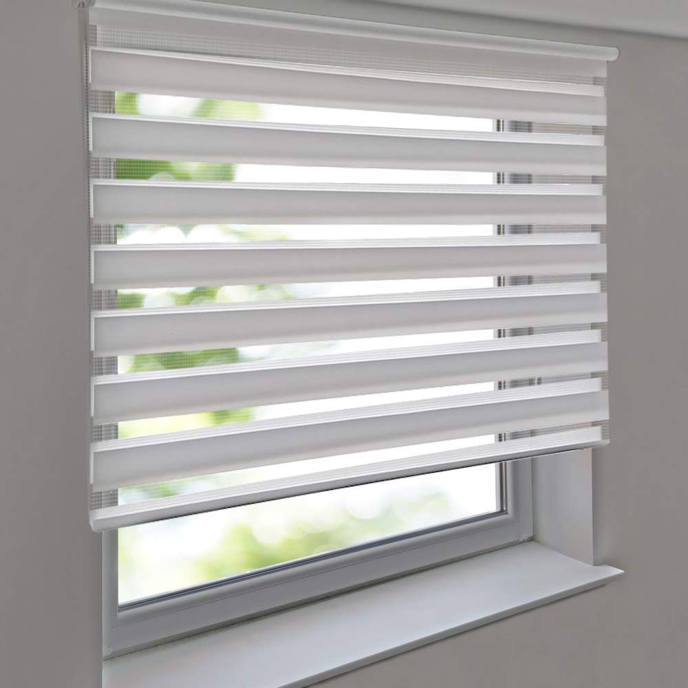 Premium Double Roller Blind 130 x 230 cm, White