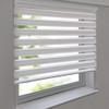 Premium Double Roller Blind 130 x 230 cm, White view 1