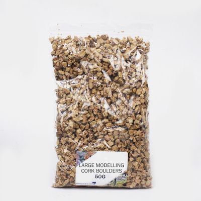 WWS War World Scenics WWScenics Large Cork Pieces | 50 g Bag | Basing Materials for Dioramas and Scale Modeling