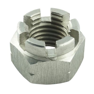 Eisenwaren2000 | M8 Castle Nuts (50 pcs) - Locking Nut DIN 935 - ISO 7035 - A2 V2A Stainless Steel - Rust-Resistant