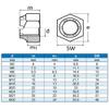 Eisenwaren2000 | M8 Castle Nuts (50 pcs) - Locking Nut DIN 935 - ISO 7035 - A2 V2A Stainless Steel - Rust-Resistant view 2