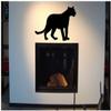 Samunshi Panther Wall Decal, 50 x 34 cm, Yellow view 3