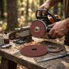 Duokon 105 mm x 22 mm Chainsaw Grinding Wheel, 3/8 in and .325 Pitch view 2