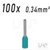 Zoller+Fröhlich DIN Insulated Wire Ferrules/TWIN, 0.14 mm to 25 mm, Twin Option: 100 × 0.34 mm Turquoise view 3