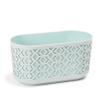 botle Planter, Flower Pot, Cachepot, Orchid Pot, 600 mm, Gray/Mint view 1