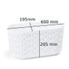 botle Planter, Flower Pot, Cachepot, Orchid Pot, 600 mm, Gray/Mint view 2