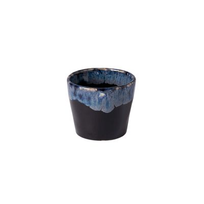 Costa Nova Grespresso Collection Stoneware Espresso Cups, Black, 0.09 L, 6-Piece Set