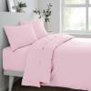 Sleepdown 68 Pick Fitted Sheet, Poly-Cotton, Soft Pink, Super King view 1