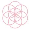 Seed of Life X Wall Decal SEEDS OF LIFE, Pink, 80 x 80 cm view 1