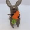 Gisela Graham Easter Decorations, Wool Blend, Brown/White, 2 Pieces view 2