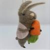 Gisela Graham Easter Decorations, Wool Blend, Brown/White, 2 Pieces view 3