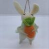 Gisela Graham Easter Decorations, Wool Blend, Brown/White, 2 Pieces view 4