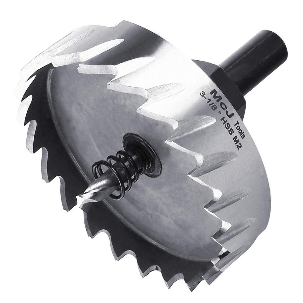 McJ Tools 3-1/8-Inch HSS M2 Hole Saw for Metal