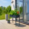 Herstera Garden Urban Raised Garden Bed, Metal, 100 x 40 x 84 cm, Anthracite view 2