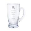 Dartington “Father of the Bride” Beer Tankard with Name and Wedding Date view 1