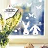WallTattoo Loft Reusable Window Stickers: Bunnies, Butterflies & Flowers view 1