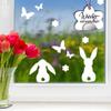 WallTattoo Loft Reusable Window Stickers: Bunnies, Butterflies & Flowers view 3
