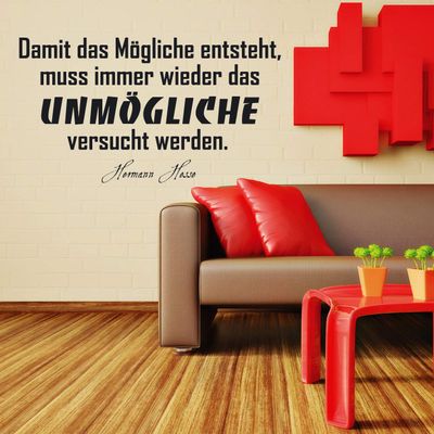 Sunnywall Wall Decal – “To Make the Possible Happen, the Impossible Must Be Tried”