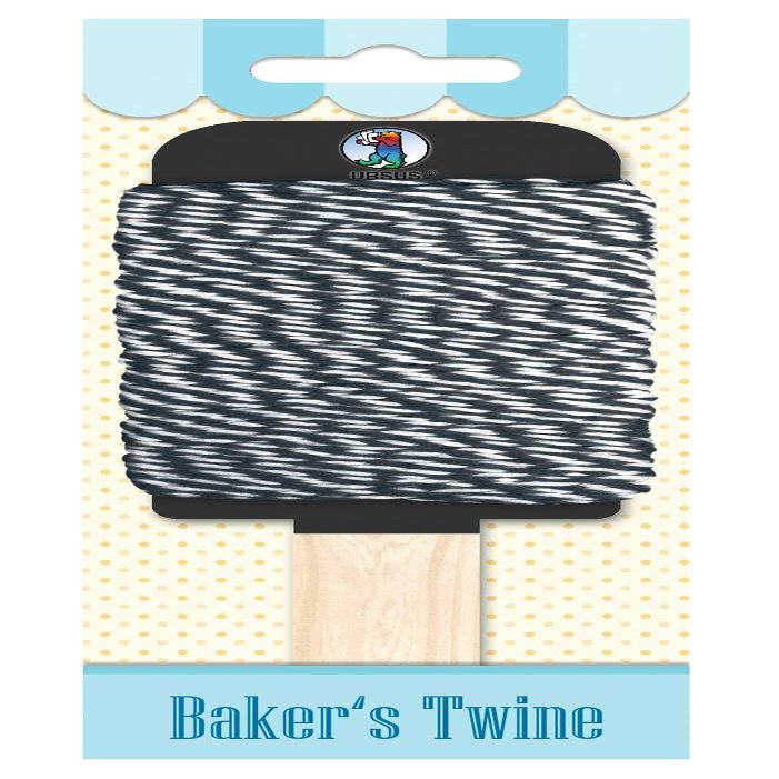 Ursus 56660020 Bakers Twine, 15 m Cotton String, Black and White