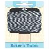 Ursus 56660020 Bakers Twine, 15 m Cotton String, Black and White view 1