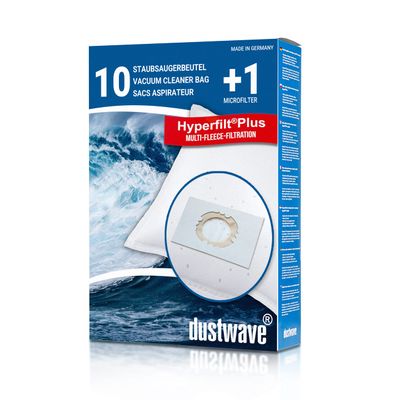 Value Pack: 10 Vacuum Cleaner Bags for Mauk NTS 25/30 Canister Vacuums, 30 L