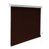 Mini Thermal Blackout Roller Blind, No-Drill Clamp Mount, Dark Brown, 80 x 60 cm view 1