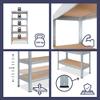 shelfplaza Pro 230 x 40 x 45 cm Heavy-Duty Shelving Unit, Galvanized, 5 Shelves, 200 kg Each view 3