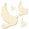 Wooden Dove Bird, 17 cm, Pack of 100 view 2