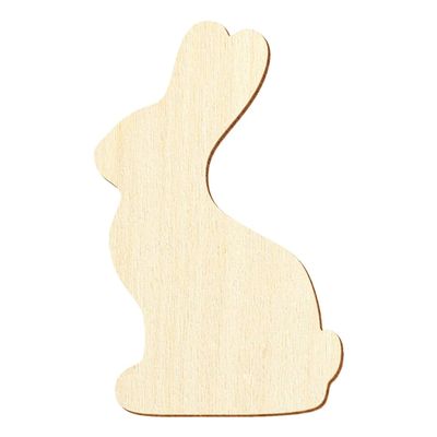 Wooden Chocolate Bunny, 48 cm, Pack of 100